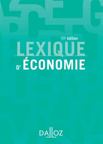 Lexique d'économie