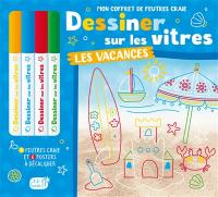 Dessiner sur les vitres : les vacances