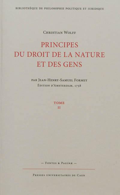 Principes du droit et de la nature et des gens. Vol. 2