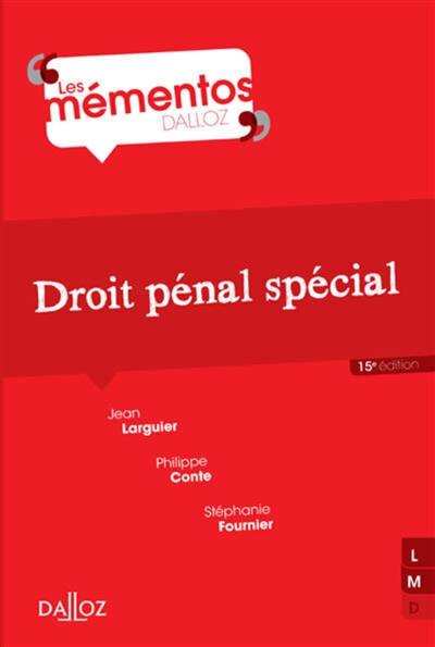 Droit pénal spécial