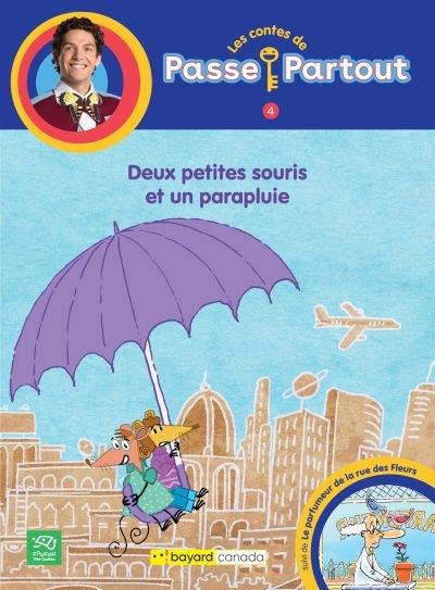 Deux petites souris et un parapluie