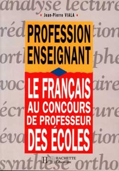 Le français au concours de professeur des écoles