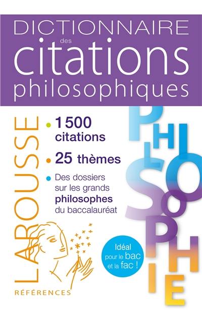 Livre Dictionnaire Des Citations Philosophiques Larousse