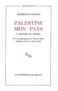 Palestine mon pays : l'affaire du poème