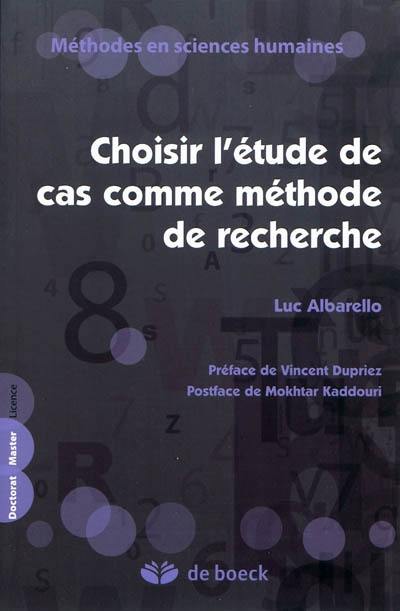 Choisir l'étude de cas comme méthode de recherche