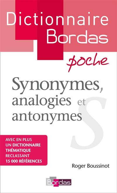 Synonymes, analogies et antonymes