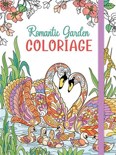 Romantic garden : coloriage