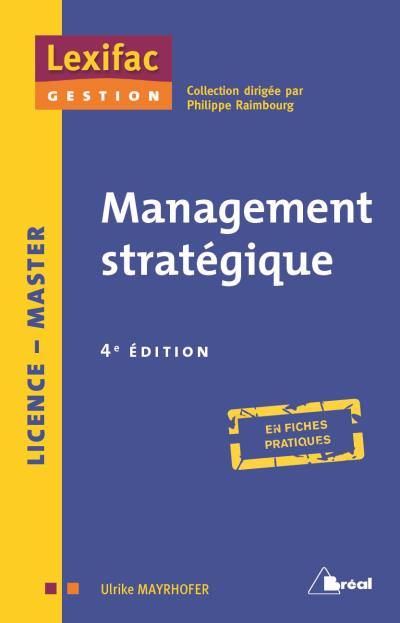 Management stratégique : licence, master