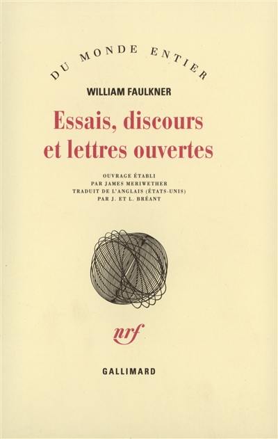 Essais, discours, lettres ouvertes