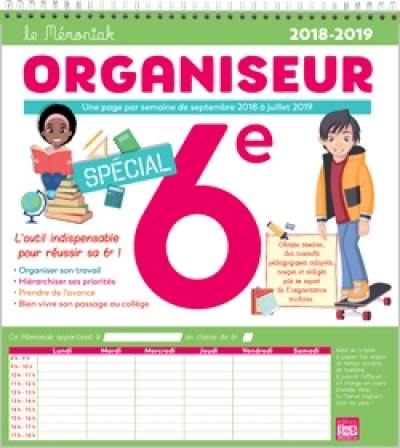 Organiseur spécial 6e : une page par semaine de septembre 2018 à juillet 2019