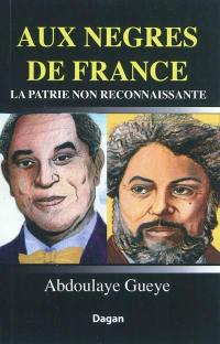 Aux Nègres de France : la patrie non reconnaissante