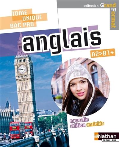 Anglais, A2-B1+ : tome unique, bac pro