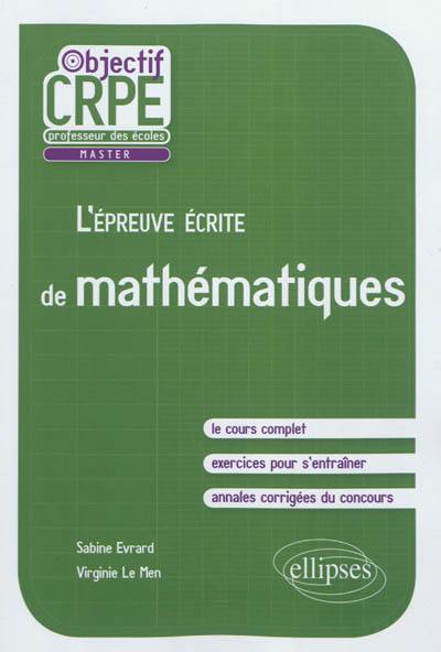 L'épreuve écrite de mathématiques