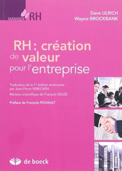 RH, création de valeur pour l'entreprise