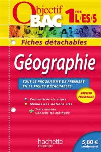 Géographie 1res L, ES, S : nouveau programme