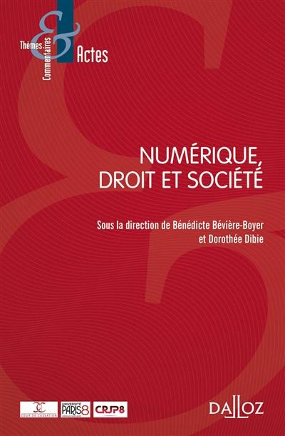 Numérique, droit et société