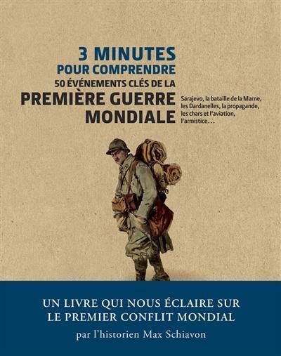 3 minutes pour comprendre 50 événements clés de la Première Guerre mondiale : Sarajevo, la bataille de la Marne, les Dardanelles, la propagande, les chars et l'aviation, l'armistice...