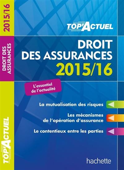 Droit des assurances : 2015-16