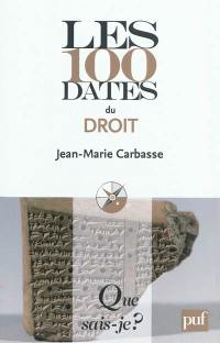 Les 100 dates du droit