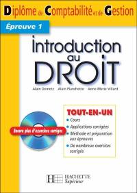 Introduction au droit, épreuve 1