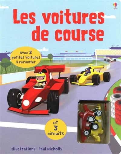 Les voitures de course : avec 2 petites voitures à remonter et 3 circuits