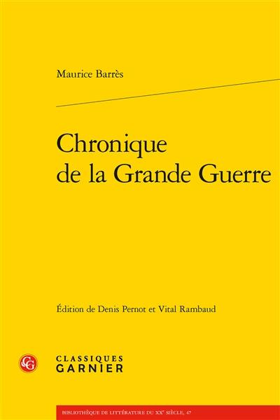 Chronique de la Grande Guerre