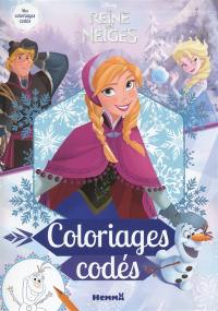 La Reine des Neiges : coloriages codés