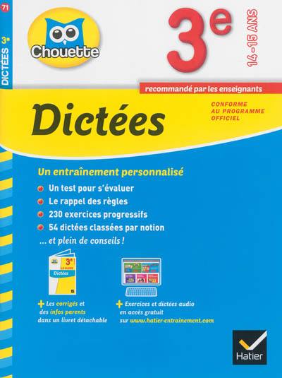 Dictées 3e, 14-15 ans