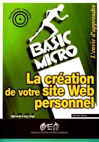 La création de votre site Web personnel