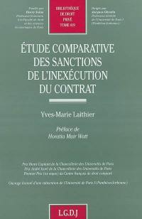 Etude comparative des sanctions de l'inexécution du contrat