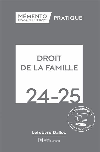 Droit de la famille 2024-2025