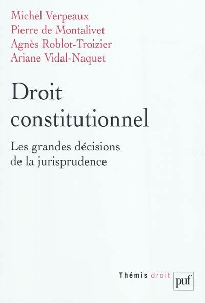 Droit constitutionnel : les grandes décisions de la jurisprudence