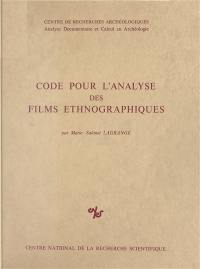 Code pour l'analyse des films ethnographiques