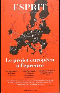 Esprit, n° 508. Le projet européen à l'épreuve