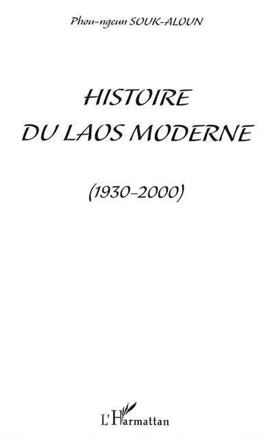 Histoire du Laos moderne (1930-2000)