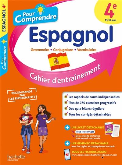 Pour comprendre l'espagnol 4e : cahier d'entraînement