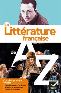 La littérature française de A à Z