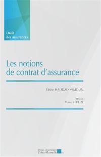 Les notions de contrat d'assurance