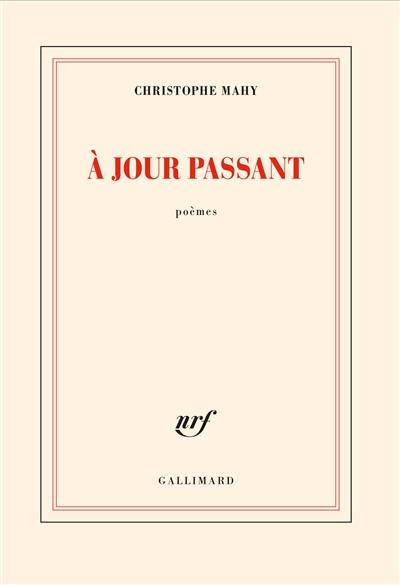 A jour passant : poèmes