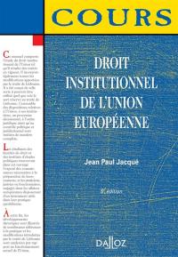 Droit institutionnel de l'Union européenne