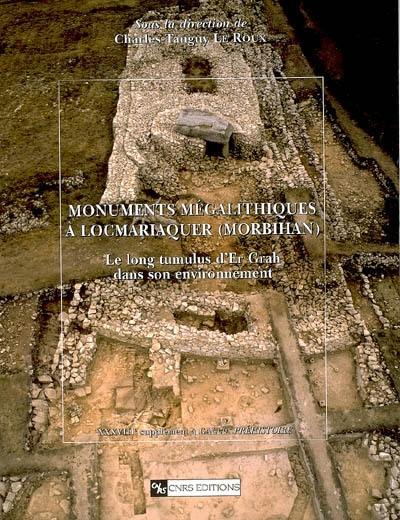 Monuments mégalithiques à Locmariaquer (Morbihan) : le long tumulus d'Er Grah dans son environnement