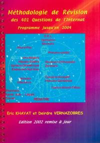 Méthodologie de révision des 401 questions de l'internat : programme jusqu'en 2004