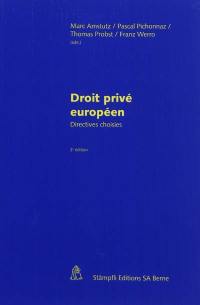 Droit privé européen : directives choisies