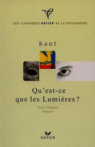 Qu'est-ce que les Lumières ?