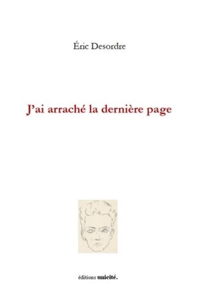 J'ai arraché la dernière page