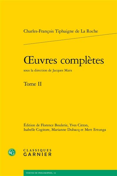 Oeuvres complètes. Vol. 2