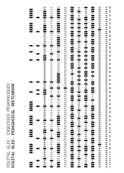 Digital Klee : esquisses pédagogiques : enquête sur le futur de la forme. Digital Klee : pedagogical sketchbook : an inquiry into the future of form