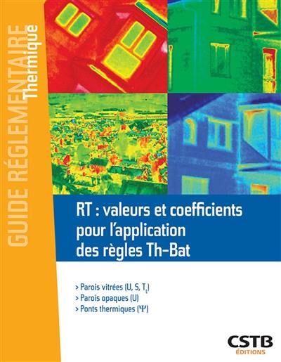 Réglementation thermique : valeurs et coefficients réglés Th-bat : parois vitrées, parois opaques, ponts thermiques