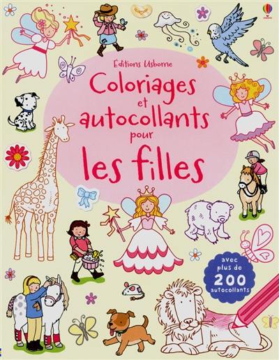 Coloriages et autocollants pour les filles