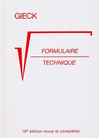 Formulaire technique